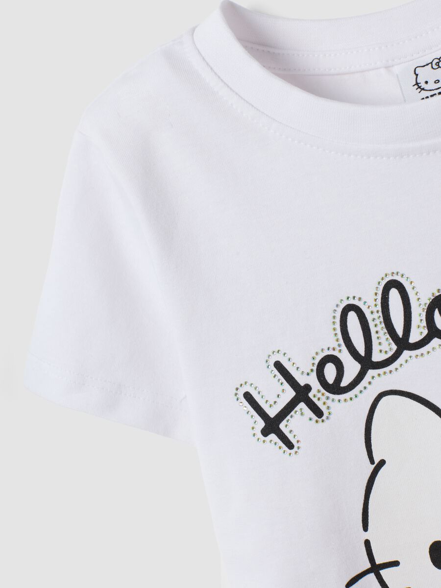 White short-sleeve stretch cotton T-shirt_3