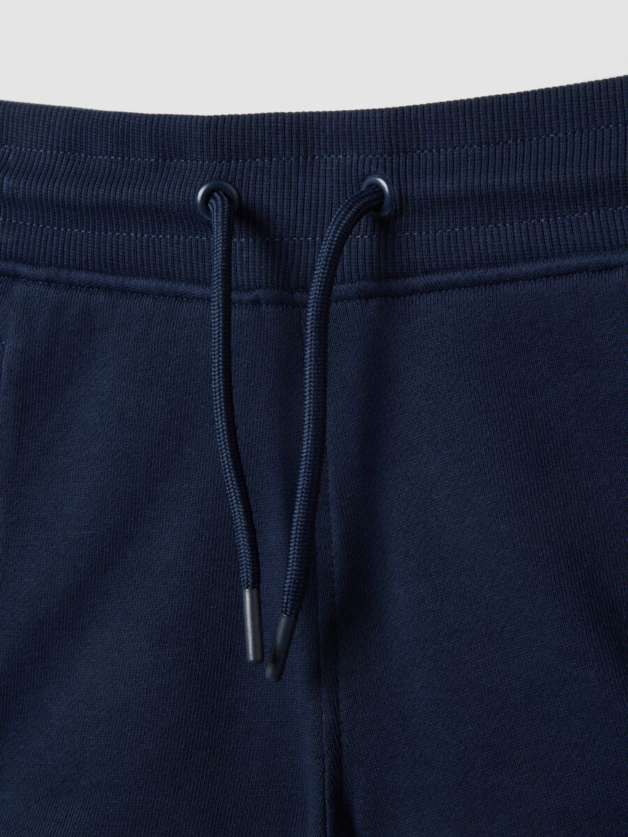 Girls&rsquo; blue 100% cotton shorts, regular fit_2