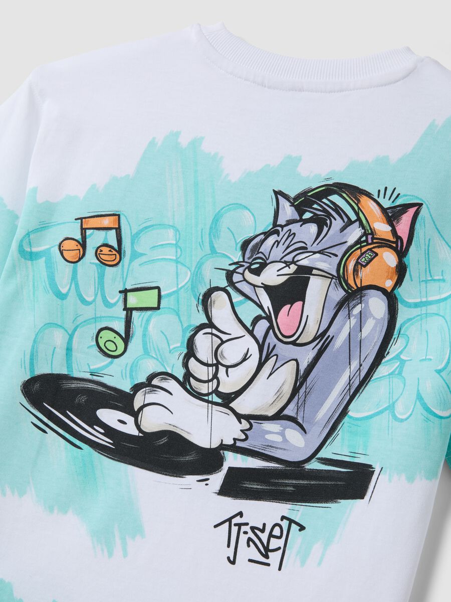 Children's oversized multicolour pure cotton T-shirt featuring Tom&Jerry_3