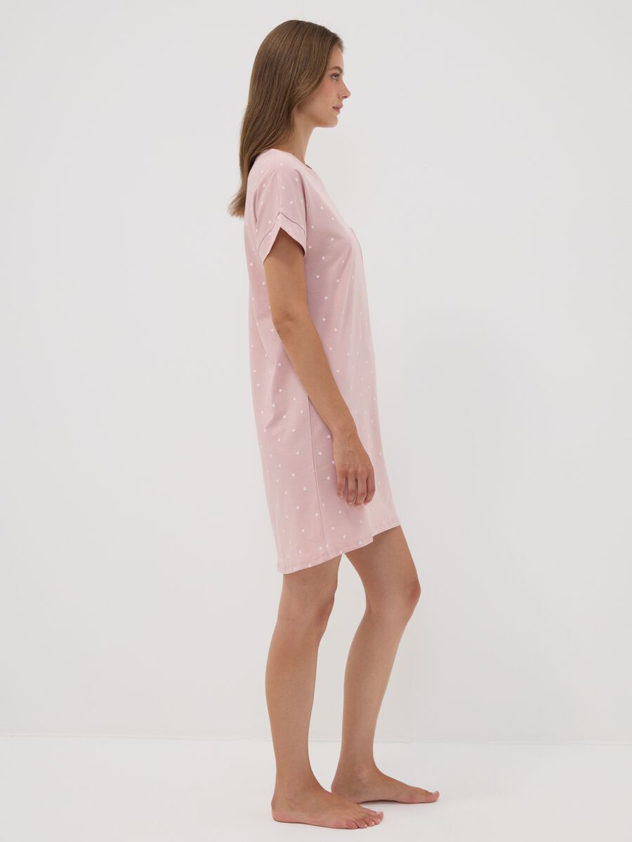 Pink pure organic cotton nightshirt_1
