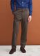 Brown pure cotton carrot-fit chino trousers_1