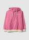 Sweatshirt com capuz rosa em mistura de algod&atilde;o com log&oacute;tipo_0