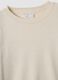 Beige viscose-blend jumper with m&eacute;lange yarns_1