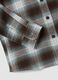 Brown checked pure cotton shirt_4