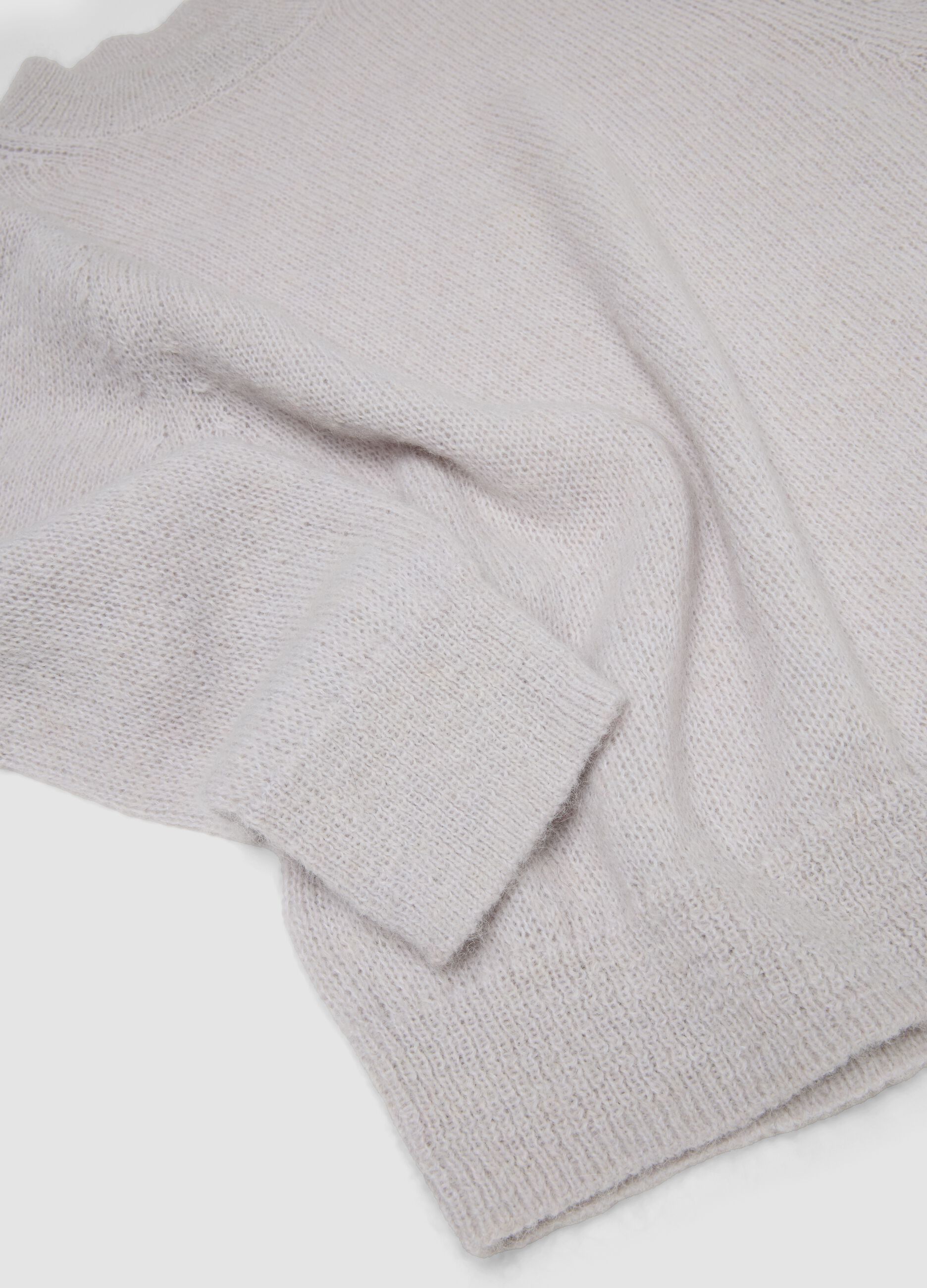 Mohair Crew Neck Light Beige