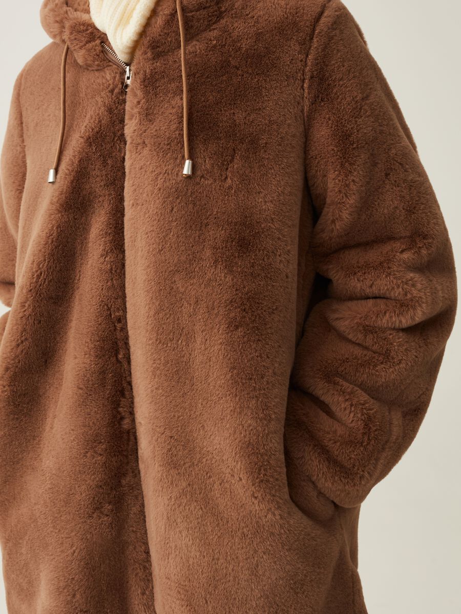 Full-zip teddy coat with hood_3