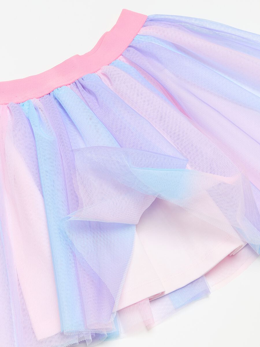 Tulle skirt with dip-dye pattern_2
