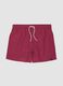 Rote Badeshorts mit elastischem Bund und Kordelzug_4