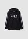 Black cotton-blend hoodie with Jeep print_0