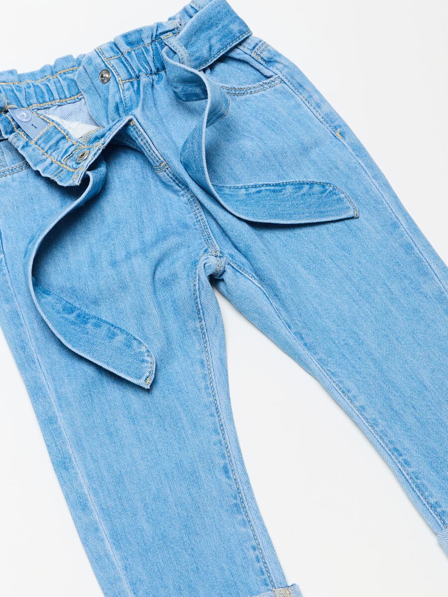 Five-pocket jeans with belt_2