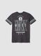 T-shirt in puro cotone grigia da ragazzo relaxed fit Brooklyn Nets_1