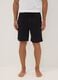 Schwarze Pyjama-Shorts aus Bio-Baumwolle_1