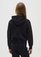 Girls' black pure cotton regular fit sweatshirt_1