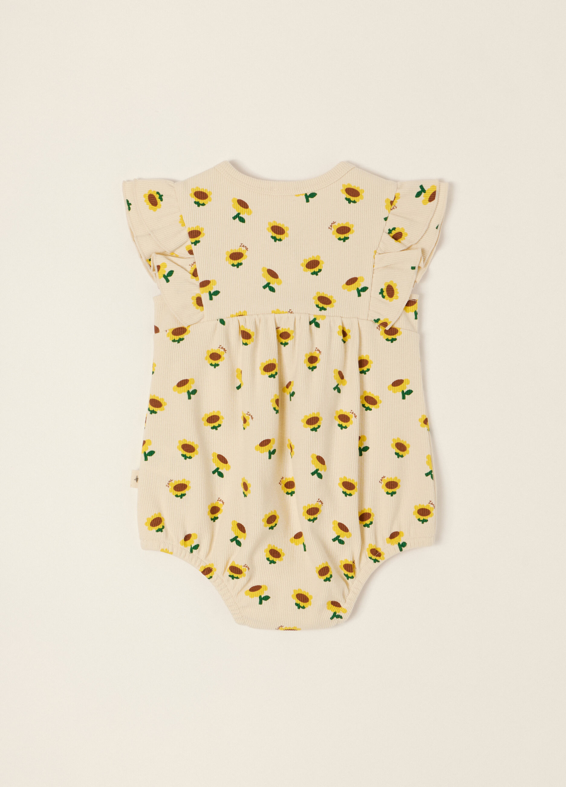 IANA Baby-M&auml;dchen Strampler aus Stretch-Baumwollripp