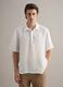 Camisa blanca de puro lino regular fit con cuello de bolos_3