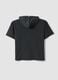 Boys' oversized black pure cotton t-shirt with hood_1