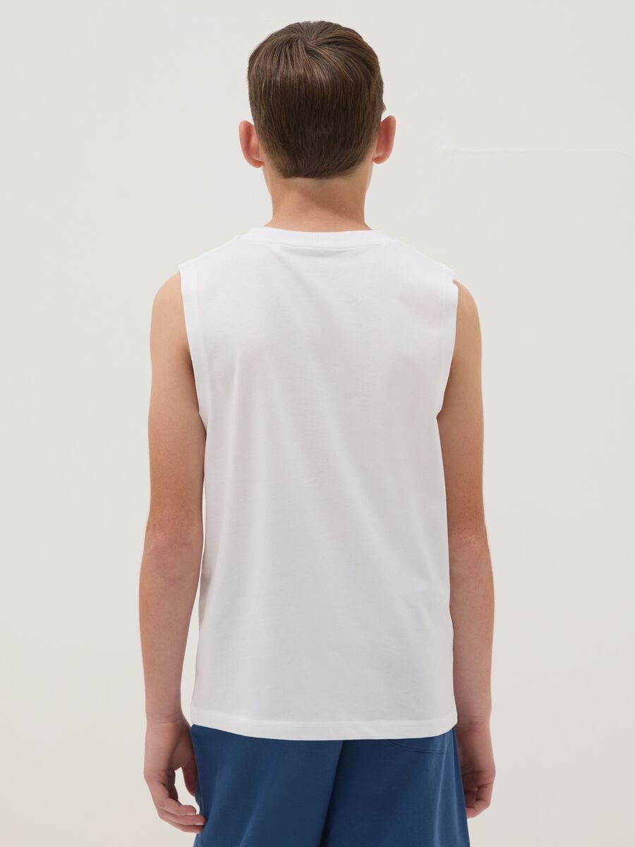 White organic cotton tank top_1