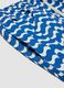 Blue swim shorts with wave pattern_5