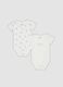 Bipack di body bianchi in cotone organico con stampa koala per neonato e bimbo_0