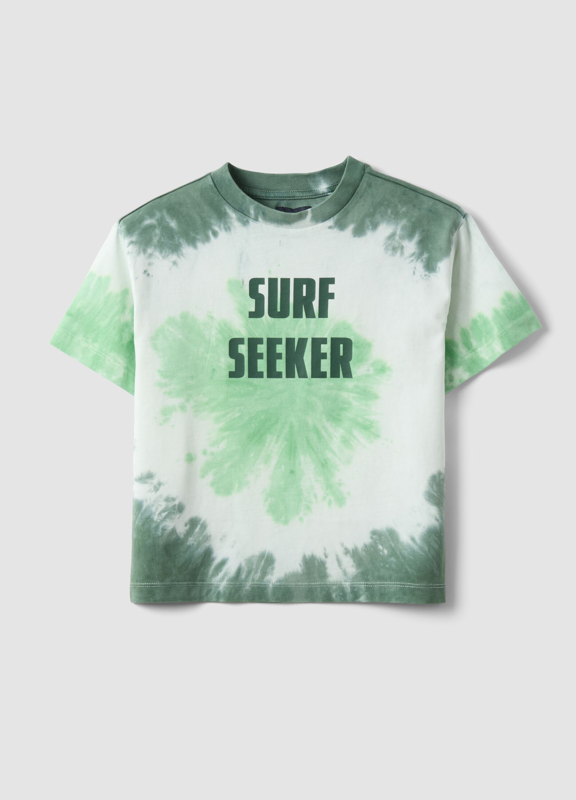 Multicolour pure cotton oversized fit kids' T-shirt