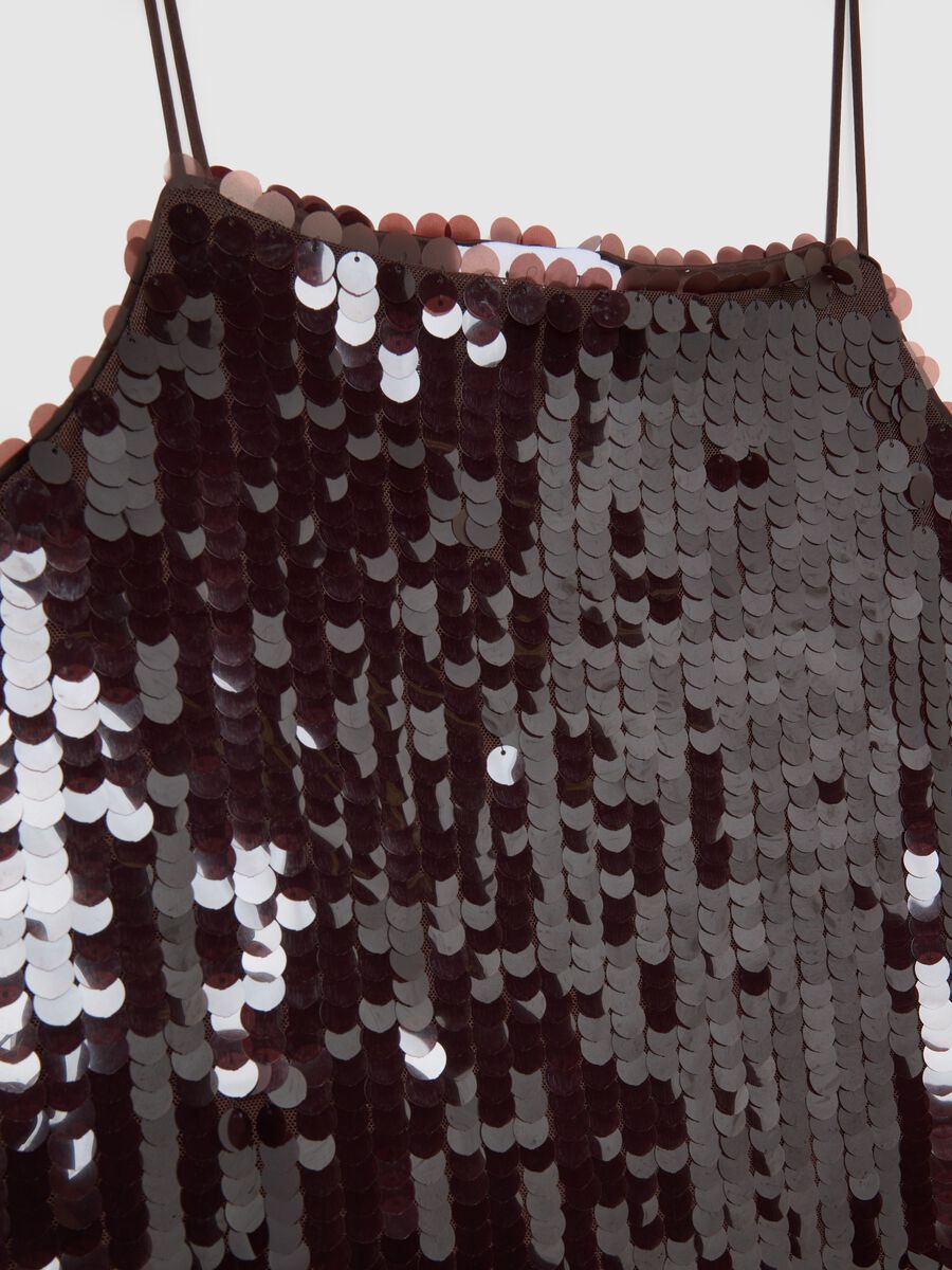 Brown dress with sequins_5