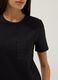 Schwarzes Regular-Fit-T-Shirt aus reiner Baumwolle mit bestickter Brusttasche_3