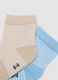 Five-pack of multicolour short socks in stretch organic cotton_2