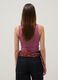 Rosa Stretch-Tanktop in Regular Fit mit Falten_2