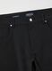 Black Cotton Blend Slim Fit Trousers_5