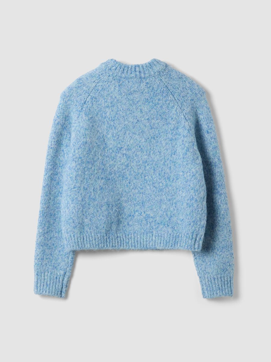 Blue stretch wool crew-neck jumper_2