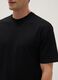 T-shirt preta de algod&atilde;o puro com corte descontra&iacute;do_3