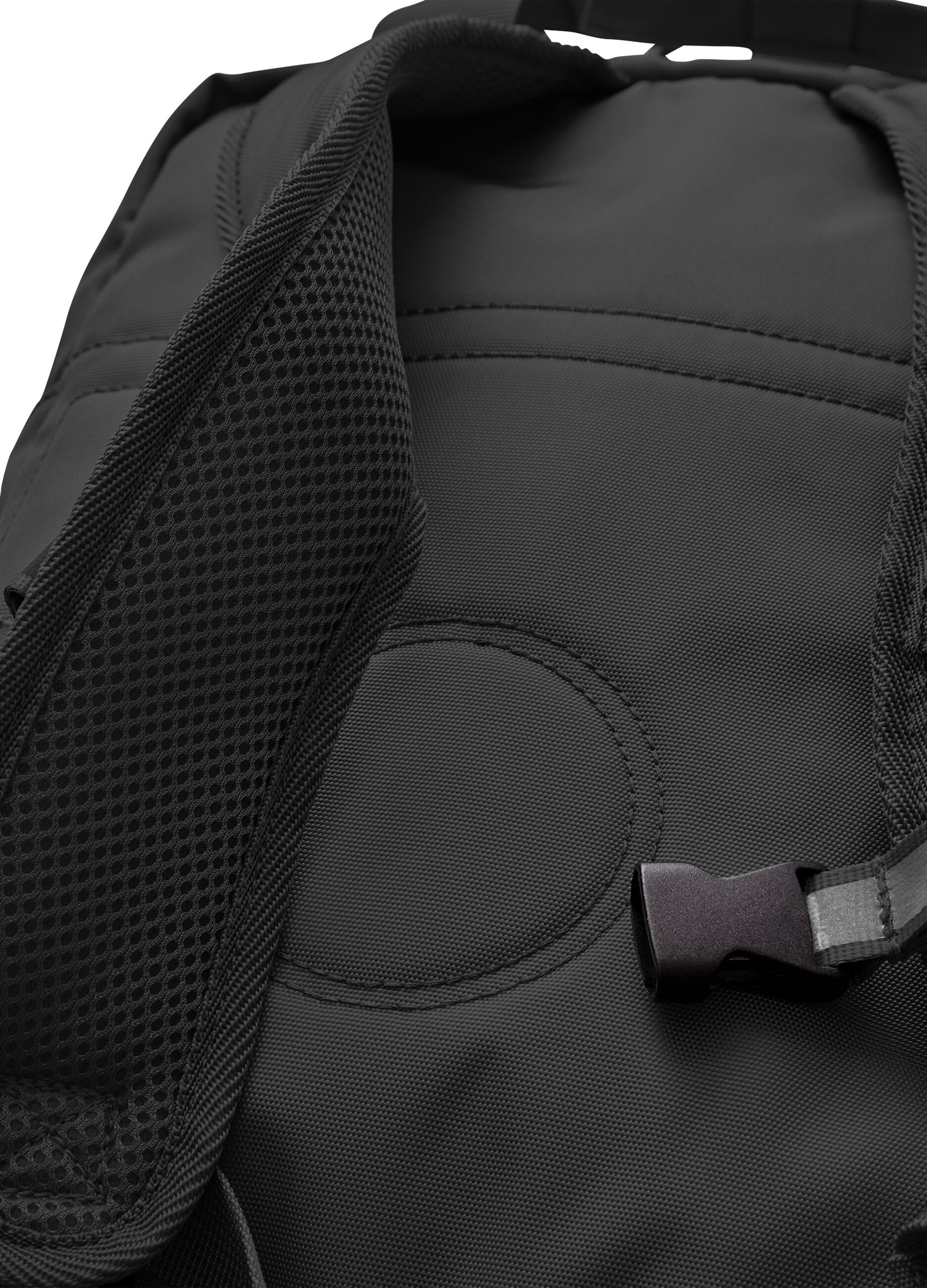 Black backpack with front pockets
