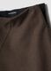 Brown stretch viscose skirt with lining_1