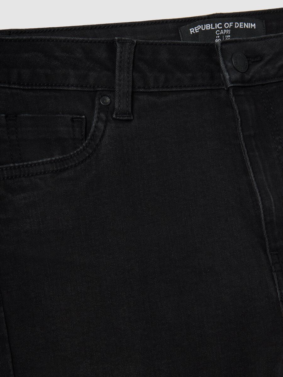 Black skinny jeans in stretch cotton and viscose_5