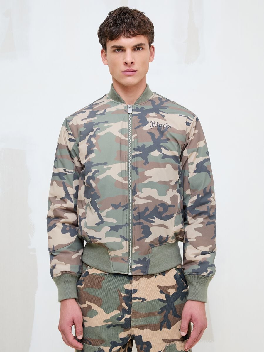 Nylon Camo Bomber Jacket_3