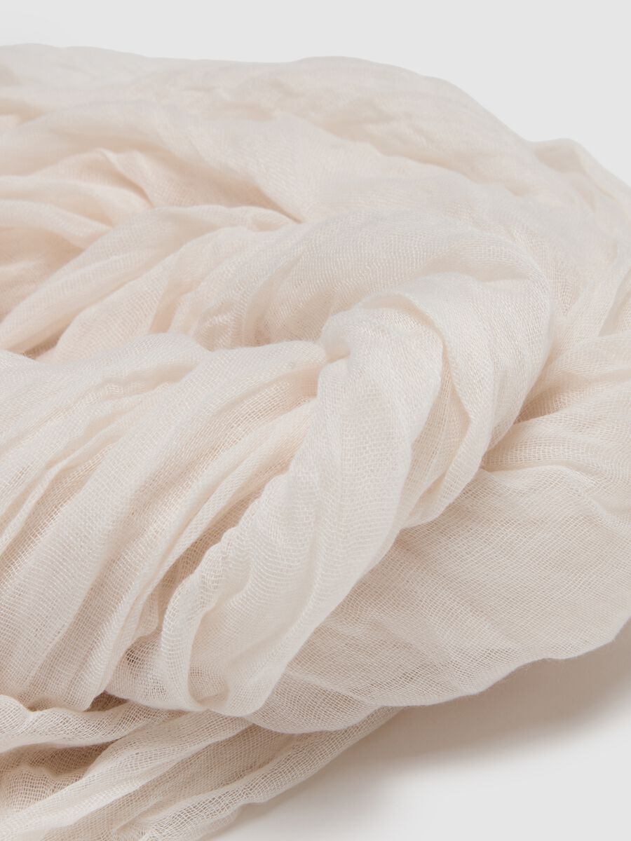 Sciarpa leggera bianca regular fit_1