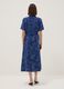 Multi-colour pure viscose dress, regular fit with belt_2