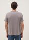 Graues T-Shirt aus reiner Baumwolle mit Frontprint, Regular Fit_2