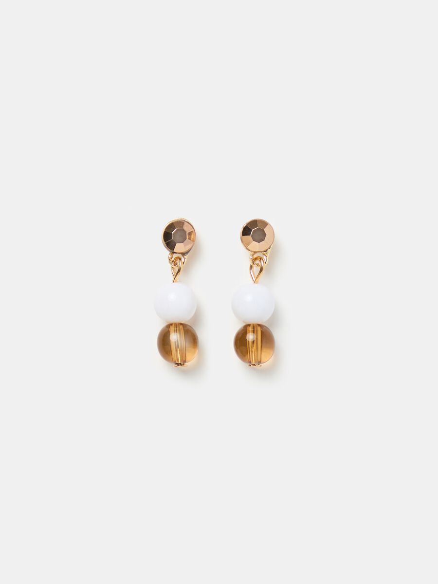 Pendant earrings with balls_0