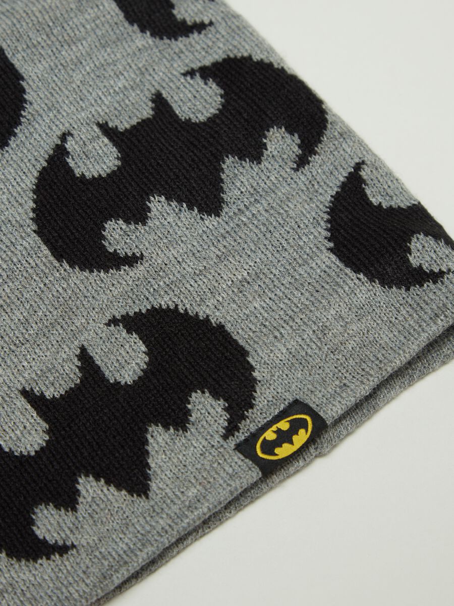 Neck warmer with Batman jacquard logo_1