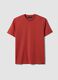 Red Supima cotton crew-neck T-shirt, regular fit_4