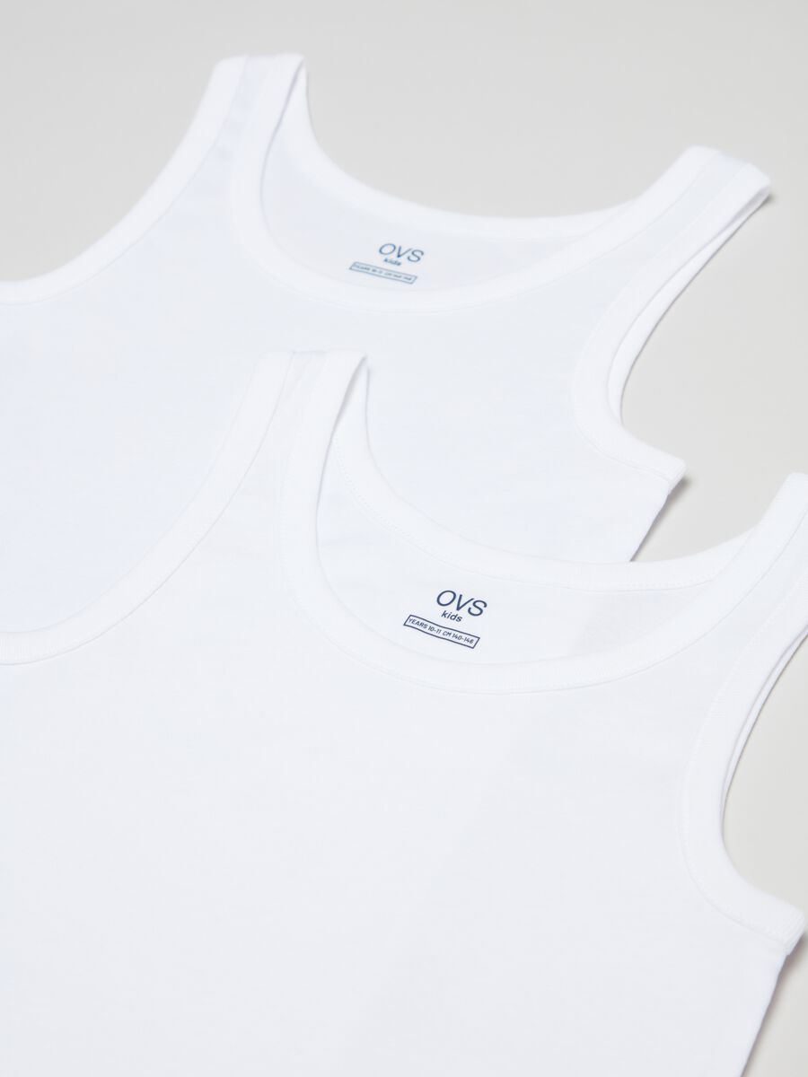 Two-pack racerback vests with round neck_2