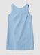 Light blue regular-fit dress in a viscose, cotton and linen blend_4