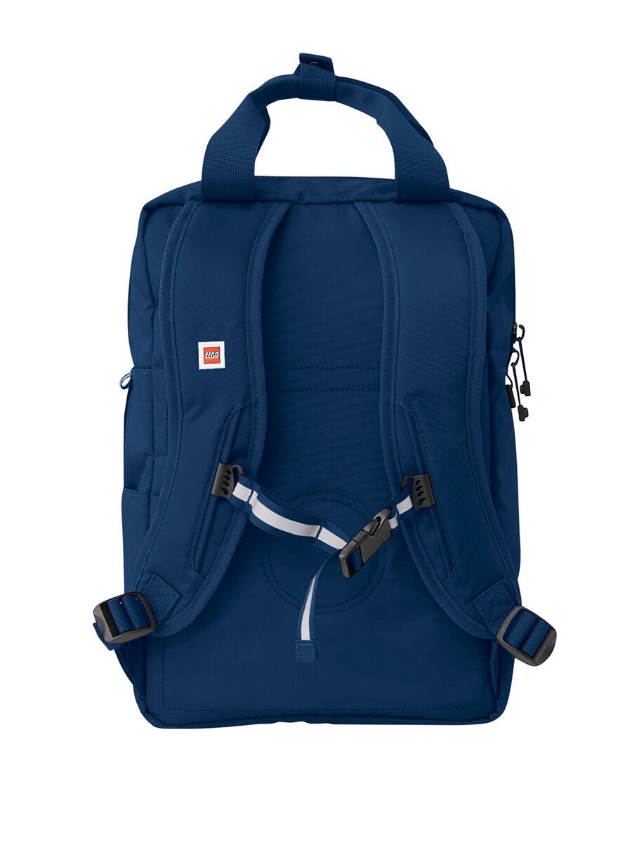 Blue backpack with front pockets_1