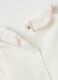 White regular fit pure cotton girl's sweatshirt with teddy bear print_3