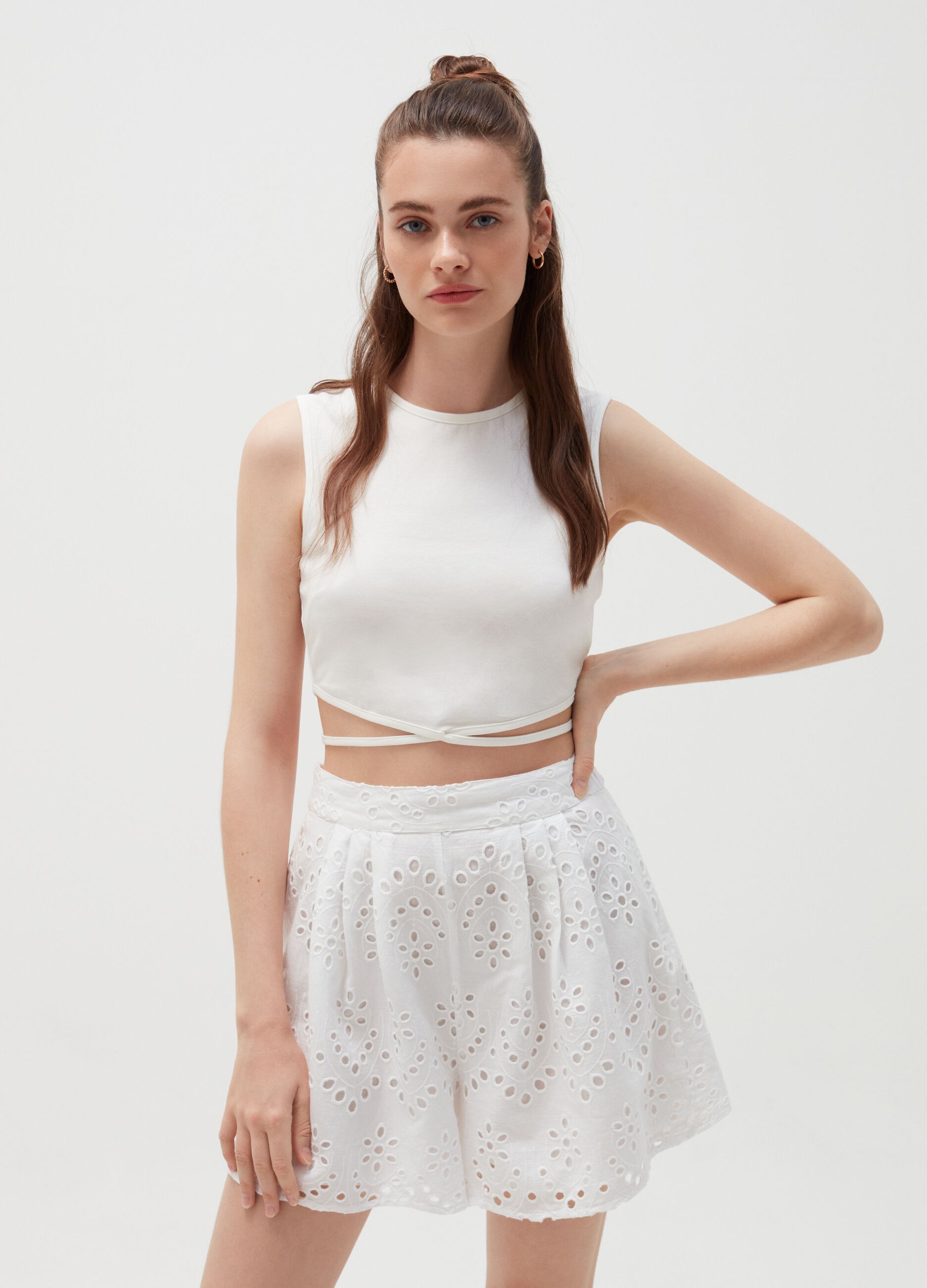 Baby Angel broderie anglaise shorts