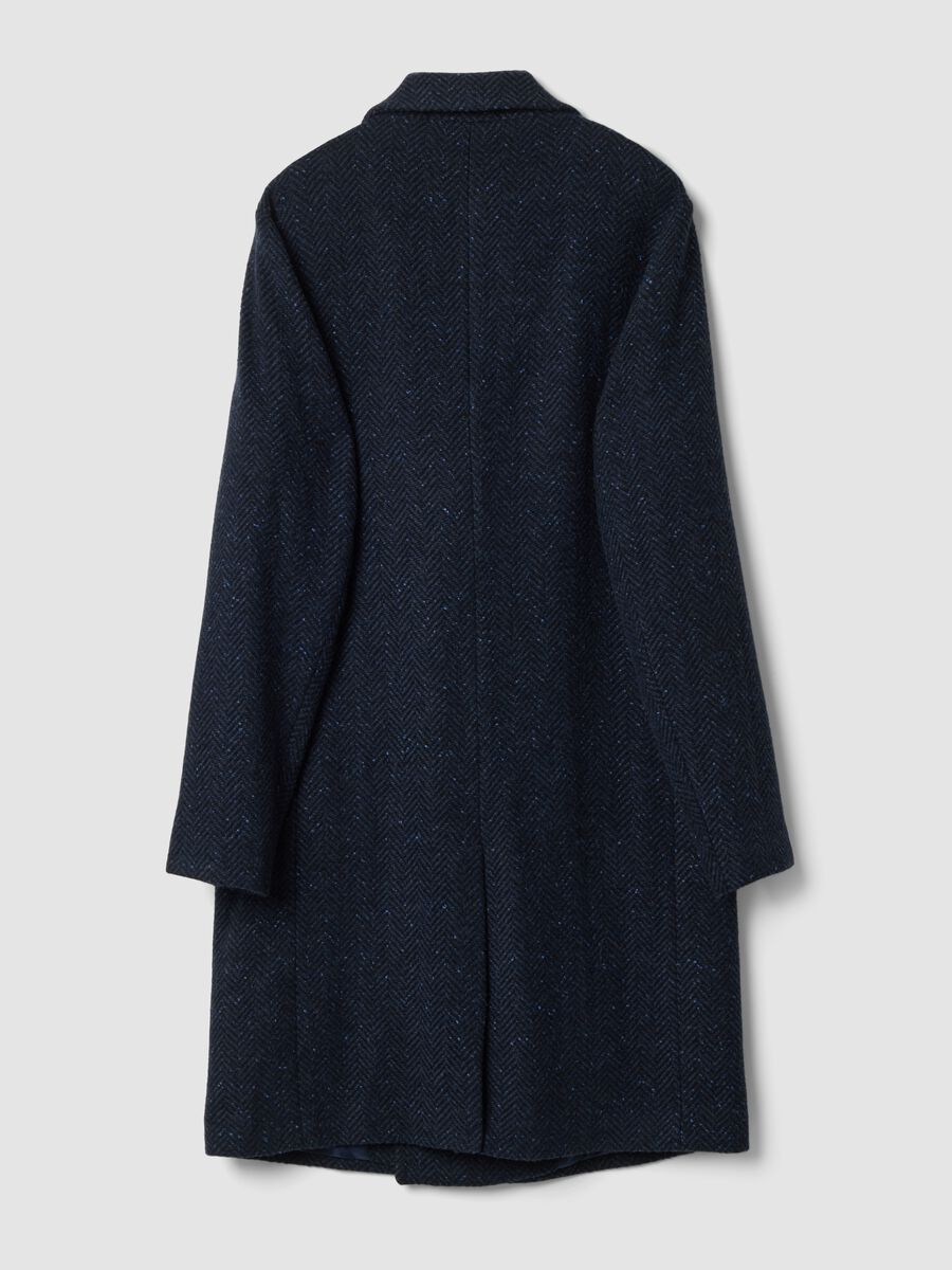 Cappotto blu indigo in misto lana e viscosa_2