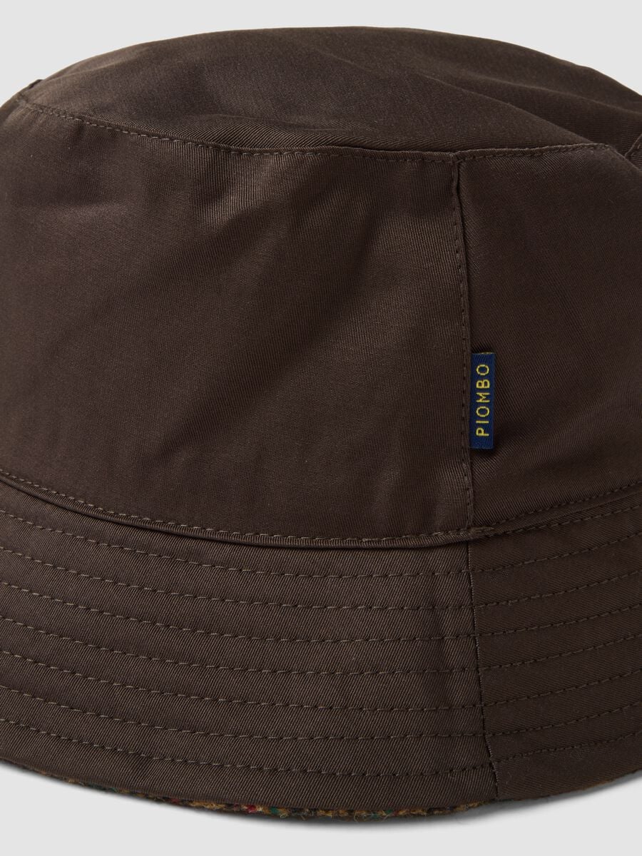 Brown reversible cotton-blend hat_2
