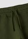 Cal&ccedil;as jogger verdes em algod&atilde;o puro, corte over, com estampado de ursinho_3