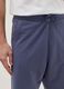 Blue relaxed-fit cotton-blend shorts_3